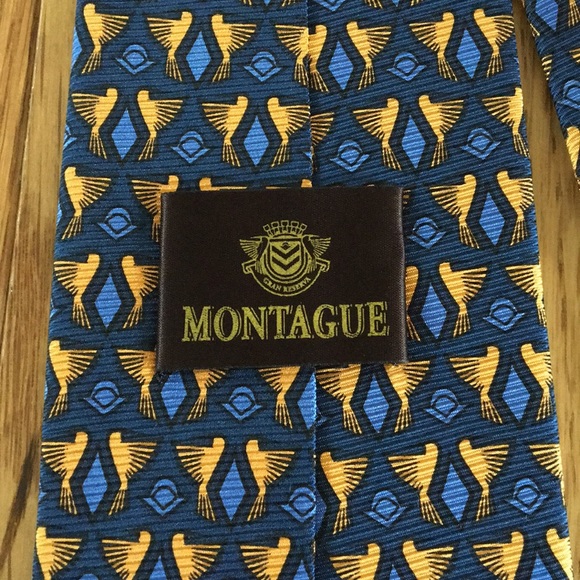 Montague 100% Silk Necktie - Picture 4 of 5